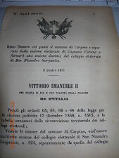 Regio decreto 1876 usato  Italia