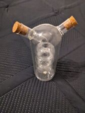 Botella de vidrio transparente Cruet 2 en 1 con corchos, vinagre y botella de aceite segunda mano  Embacar hacia Argentina