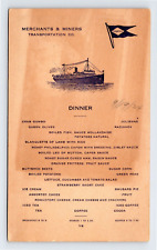 1924 menu merchants for sale  Marine City