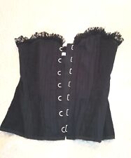 Black burlesque corset for sale  SHEPPERTON