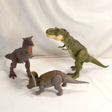 Lote Jurassic World 19" T-rex Carnotosaurus & Stegosaurus com Som/Ataque Hasbro comprar usado  Enviando para Brazil