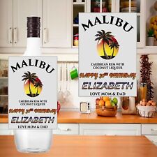 Personalised malibu coconut for sale  UK