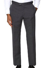 Mens Grey Pinstripe Trousers Wool Funeral Director Morning Suit Wedding Masonic for sale  Shipping to South Africa