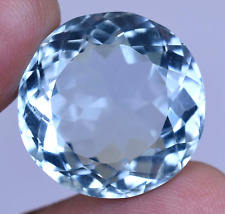 28.40 Ct Namibia Natural Jeremejevite Certified Flawless Round Loose Gemstone, used for sale  Shipping to South Africa