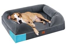 memory foam bolster dog bed for sale  Sweet Grass