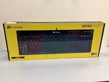 Teclado para jogos Corsair K55 com fio RGB retroiluminado tamanho completo + descanso para as mãos comprar usado  Enviando para Brazil