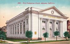 Postal de la primera iglesia presbiteriana Alameda California CA c1910 segunda mano  Embacar hacia Mexico