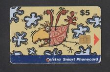 Cartão Smart Phonecard Telstra 2001 US$ 5 cinco dólares estado usado comprar usado  Enviando para Brazil