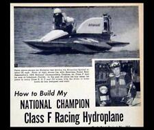 Racing hydroplane class for sale  Diamond Point