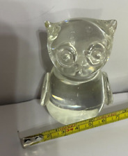 Glass cat ornament for sale  LEOMINSTER