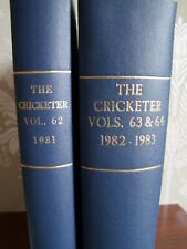 Cricketer magazine volumes for sale  BURTON-ON-TRENT