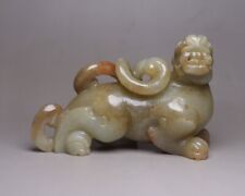 181g Chinese Natural Hetian Jade Hand-carved Auspicious animal statue Decoration for sale  Florissant