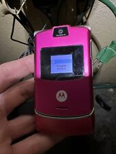 Teléfono celular abatible original vintage rosa Motorola RAZR V3 T-MOBILE segunda mano  Embacar hacia Argentina
