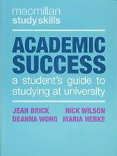 Academic Success: A Student's Guide to Studying at Univ by Jean Brick 1352002620 for sale  Shipping to South Africa