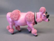 Cow Parade 9146 Pink Poodle FRENCH MOODLE Dog Cow 2002 Figurine, used for sale  Shipping to South Africa