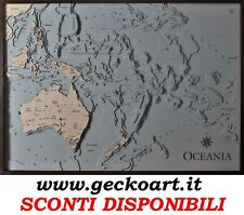 Oceania mappa cartina usato  Corato