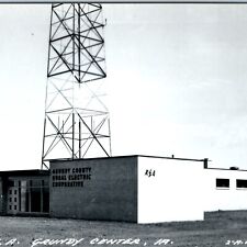 Antena cooperativa elétrica rural c1950s Grundy Center, IA RPPC REA PC vintage A110 comprar usado  Enviando para Brazil