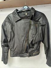 Vintage black leather for sale  IPSWICH