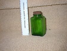 Vintage Medicine Pill Bottle Frosted Glass Antique Old Green for sale  Shipping to South Africa