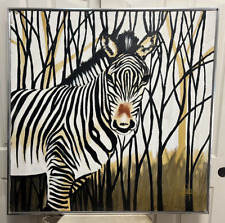 zebra painting large for sale  Tucson
