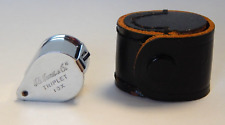 H.E. Harris & Co. - 10x Triplet Magnifier Loupe W/ Leather Case for sale  Shipping to South Africa