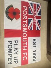 Usado, Bandeira de Pompeu Portsmouth 5 pés por 3 pés - Play Up Pompeu Bandeira Grande Bandeira de Portsmouth comprar usado  Enviando para Brazil