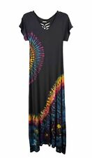 Vestido maxi Kathmandu Imports tie dye malha elástica hippie boho festival tamanho único comprar usado  Enviando para Brazil