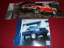 2003 FORD RANGER PICKUP 20 p. Brochura '03 CATÁLOGO: XL EDGE XLT FX4 TREMOR comprar usado  Enviando para Brazil