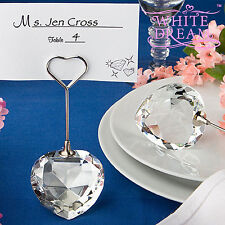 Usado, Porta-Cartões de Cristal em Forma de Coração - Favor do Casamento | Escolha de Decoração de Mesa comprar usado  Enviando para Brazil