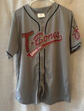 Camiseta masculina cinza time de beisebol Kansas City T-Bones Minor League (grande). (133) comprar usado  Enviando para Brazil