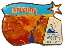 Olympics 2002 Salt Lake City Olympic Torch Relay Arizona Lapel Pin, used for sale  Shipping to South Africa
