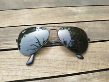  RAY-BAN RB3025 aviator Sunglasses Black frames Green Lenses 58 mm lens for sale  Shipping to South Africa