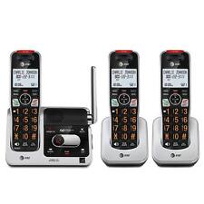 Sistema de telefone sem fio AT&T BL102-3 DECT 6.0 3 aparelhos de longo alcance, prata/preto , usado comprar usado  Enviando para Brazil