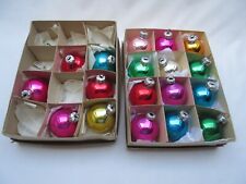Käytetty, 18 vintage colourful glass Christmas tree  baubles decorations ornaments myynnissä  Leverans till Finland