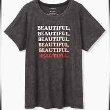 Camiseta Top Torrid Gris Lavado Mineral Calce Relajado HERMOSA Talla 6 ¡NUEVA SIN ETIQUETAS! segunda mano  Embacar hacia Argentina