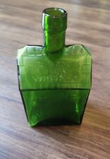 EC Booz’s Old Cabin Whiskey Green Bottle 8" Decanter for sale  Shipping to South Africa