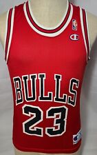Camiseta Vintage Champion NBA Chicago Bulls #23 Michael Jordan Vermelha 36 Adulto ~ Usada comprar usado  Enviando para Brazil