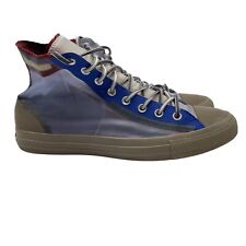 Usado, Zapatos Converse All Star Malla Alta Transparente Azul Para Hombre Talla 11 EE. UU. Fotón Polvo 167275C segunda mano  Embacar hacia Argentina