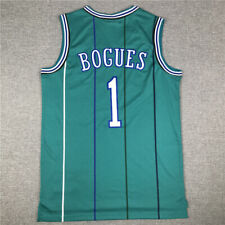 Camiseta de baloncesto Throwback Muggsy Bogues #1 talla S-XXL color verde segunda mano  Embacar hacia Argentina