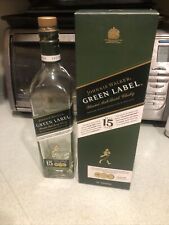 Johnnie Walker Green Label 15 Years Empty Box and Bottle 750ml for sale  Shipping to South Africa