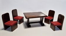 Used, Vintage handmade Art Deco style large dolls house furniture dining room set for sale  Shipping to South Africa