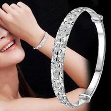 925 Silver Men's Women Italian Classic Link Chain Bangle Bracelet Bridal Jewelry for sale  Shipping to South Africa