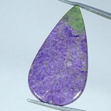 11.80 Cts Natural Purple Stichtite Loose Gemstone Pear Cabochon 18X33X3MM for sale  Shipping to South Africa