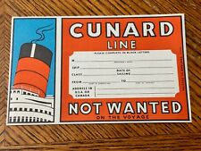 Cunard line wanted for sale  Southampton