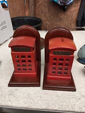 Telephone box bookends for sale  WALSALL