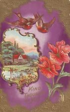 Cartolina illustrata fiori usato  Ticengo