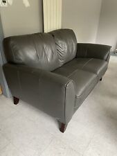 Sofology grey leather for sale  TAMWORTH