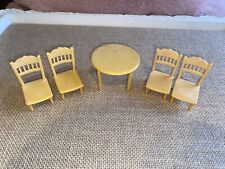 Calico Critters Sylvanian Families Kitchen Dining Room Round Table 4 Chairs for sale  Shipping to South Africa