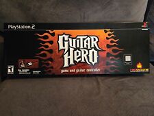 Guitar Hero One (2005) Box Set PS2 KOMPLETNY Minor Box Wear Perfect SG Controller na sprzedaż  Wysyłka do Poland