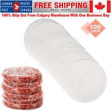 100Pcs Non-Stick Burger Press Hamburger Patty Paper Sheets Cake Candy Wrappers for sale  Canada